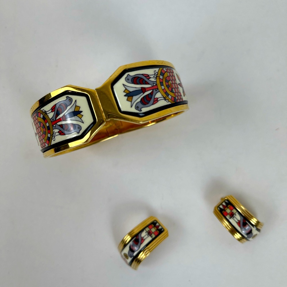 Vintage Michaela Frey Bracelet and Earrings Set.